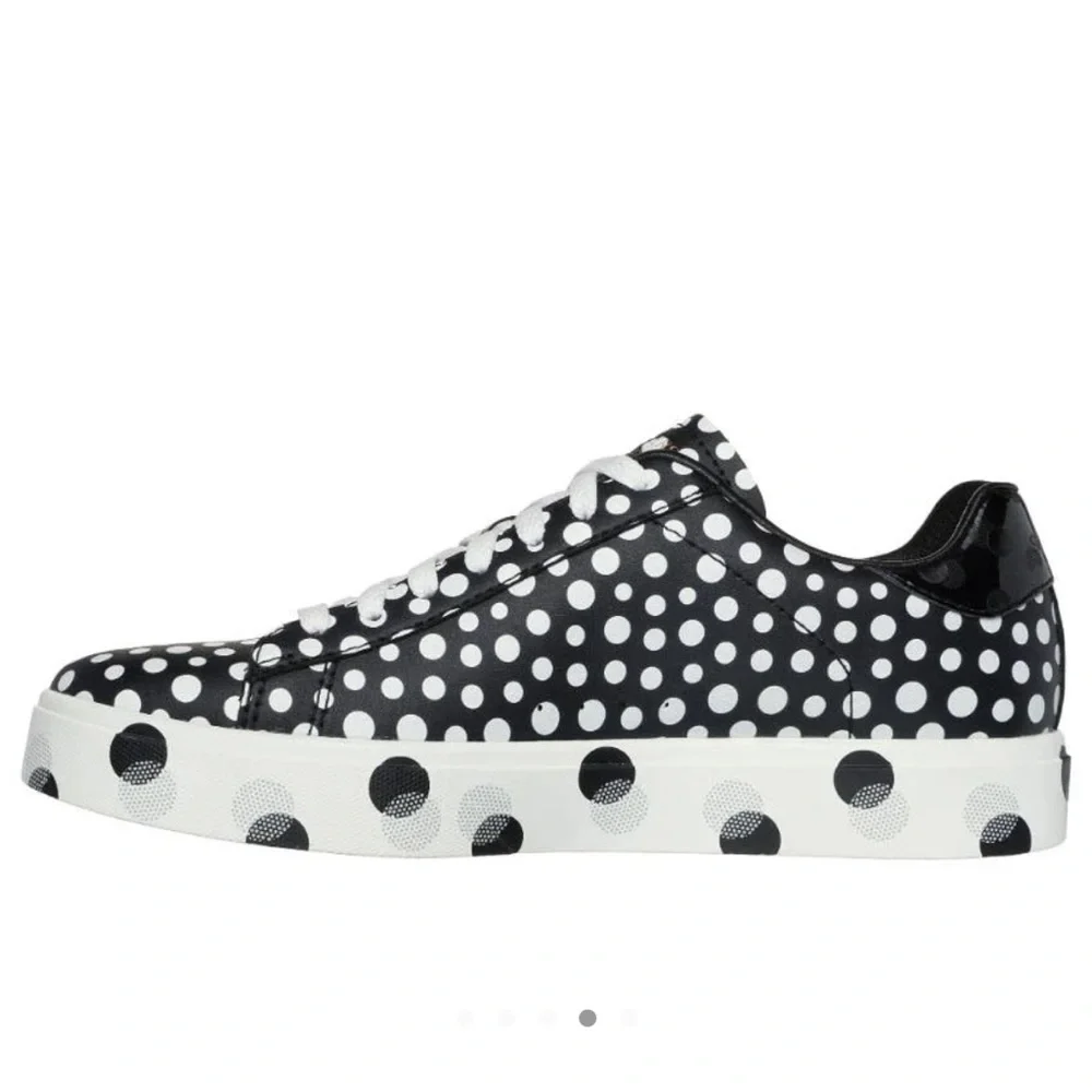 Skechers NIB - Eden Dots Galore Black and White Polka Dot Sneakers - Picture 4 of 11